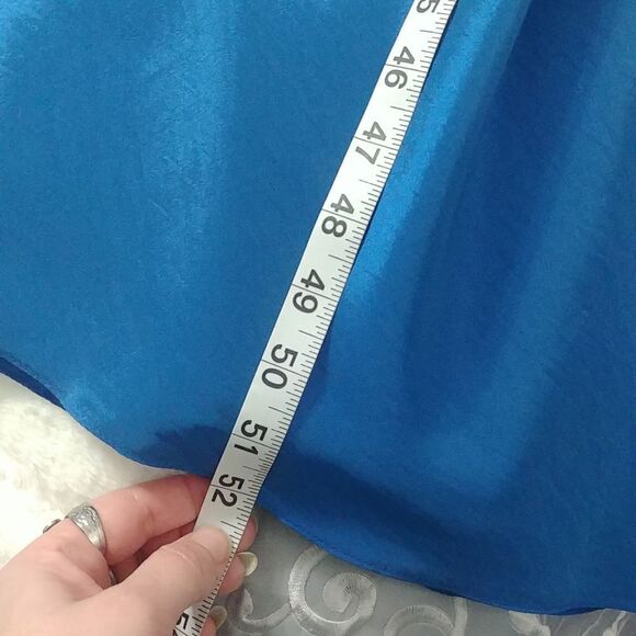 NWT LAFEE E147058 Cobalt Sweetheart Neckline Blue Strapless Prom Dress 4 - Picture 10 of 13